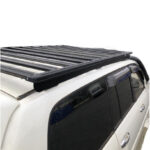 100 series lancruiser roof rack, close up view of rack from angle
