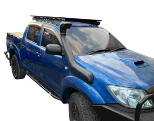 Hilux Revo double cab roof rack front view slightly zoomed in