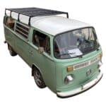 VW Combi with an Aluminium roof rack aerial front view