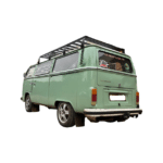 VW Combi with an Aluminium roof rack view from the rear