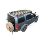Discovery 3 aluminium roof rack rear elevated view