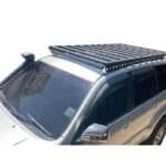 Front elevated view of the Prado 120 roof rack